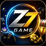 Z7 Game review logo featuring modern gaming graphics, trophy, controller, casino-themed elements, and vibrant neon design for mobile gaming platform